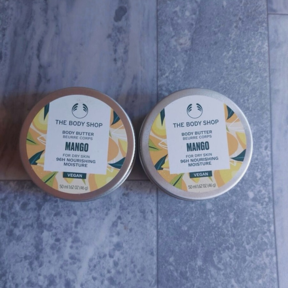 New! RARE DISCONTINUED The Body Shop Mango Body Butter x 2